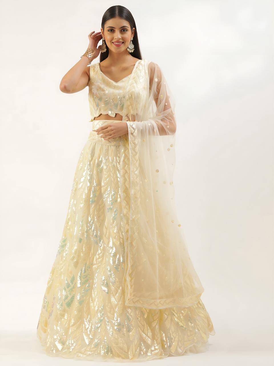 Zeel Clothing Vol 24 Net Yellow Lehenga wholesalers in Chandni Chowk Delhi